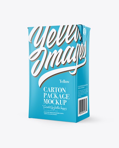 Download Download Metallic Juice Carton Package Mockup Half Side View Yellowimages - 250g Carton Package ...