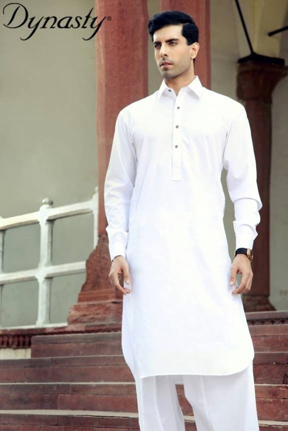 Mens-Wear-Cotton-Embroidered-Kurta-Pajama-By-Dynasty-Fabrics-New-Fall-Collection-2014-8 Mens-Wear-Cotton-Embroidered-Kurta-Pajama-By-Dynasty-Fabrics-New-Fall-Collection-2013-14-8