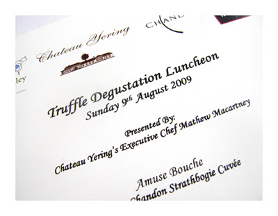 Truffle Degustation @ Chateau Yering© by Haalo