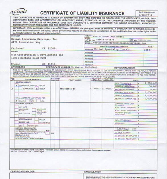 Insurance Form Template - INSURANCE DAY