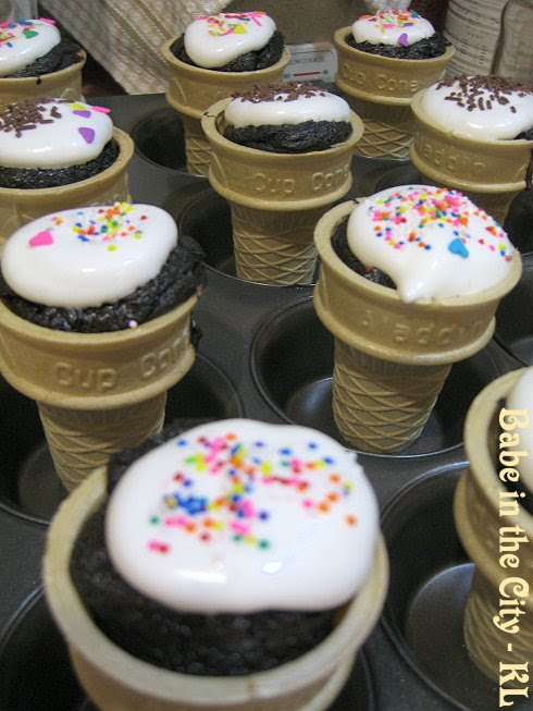 Devil’s Food Cupcake Ice Cream Cones