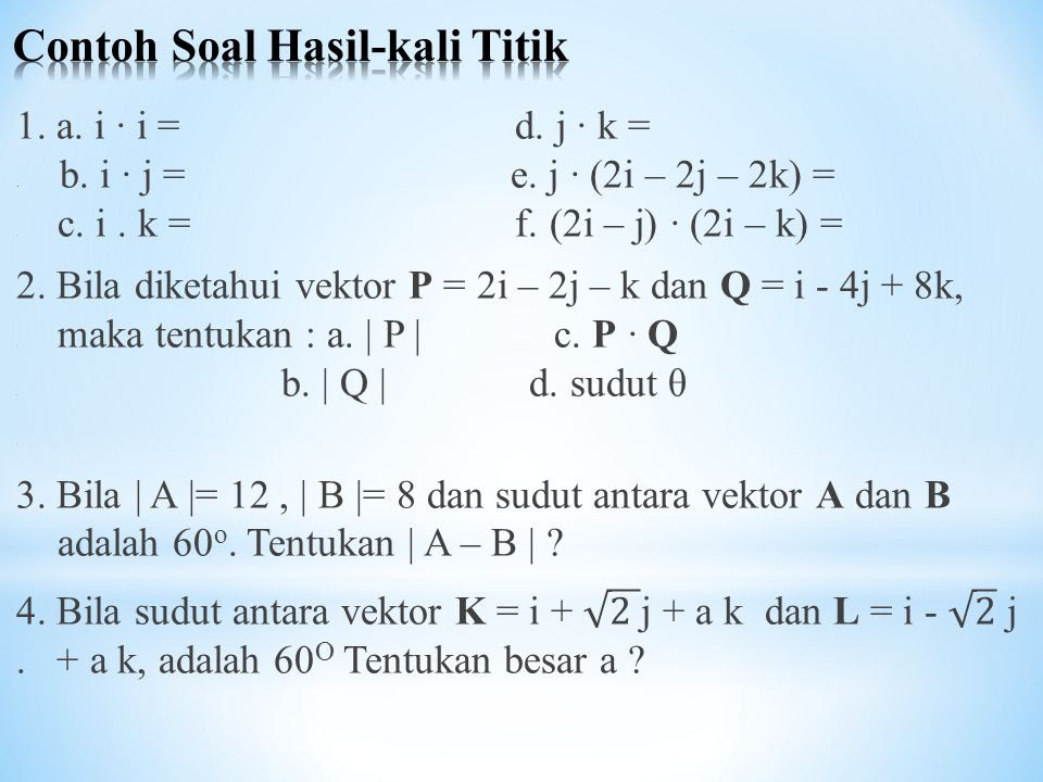 Gale Newman Contoh Soal Matematika Vektor Di R3