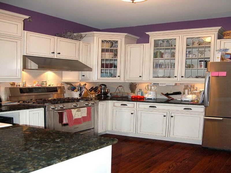 Kitchen Purple Walls White Cabinets - The Best Kitchen Ideas