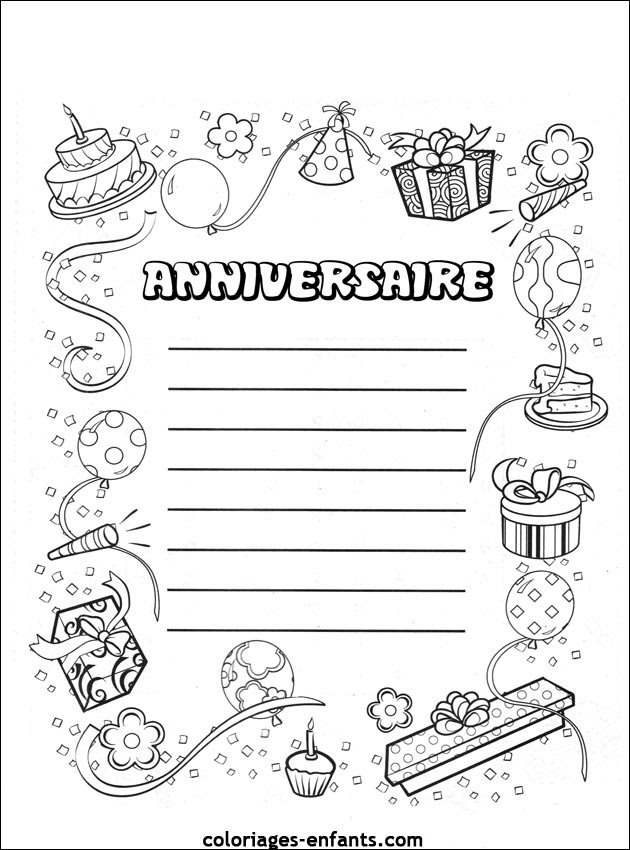 Coloriage204 coloriage d anniversaire
