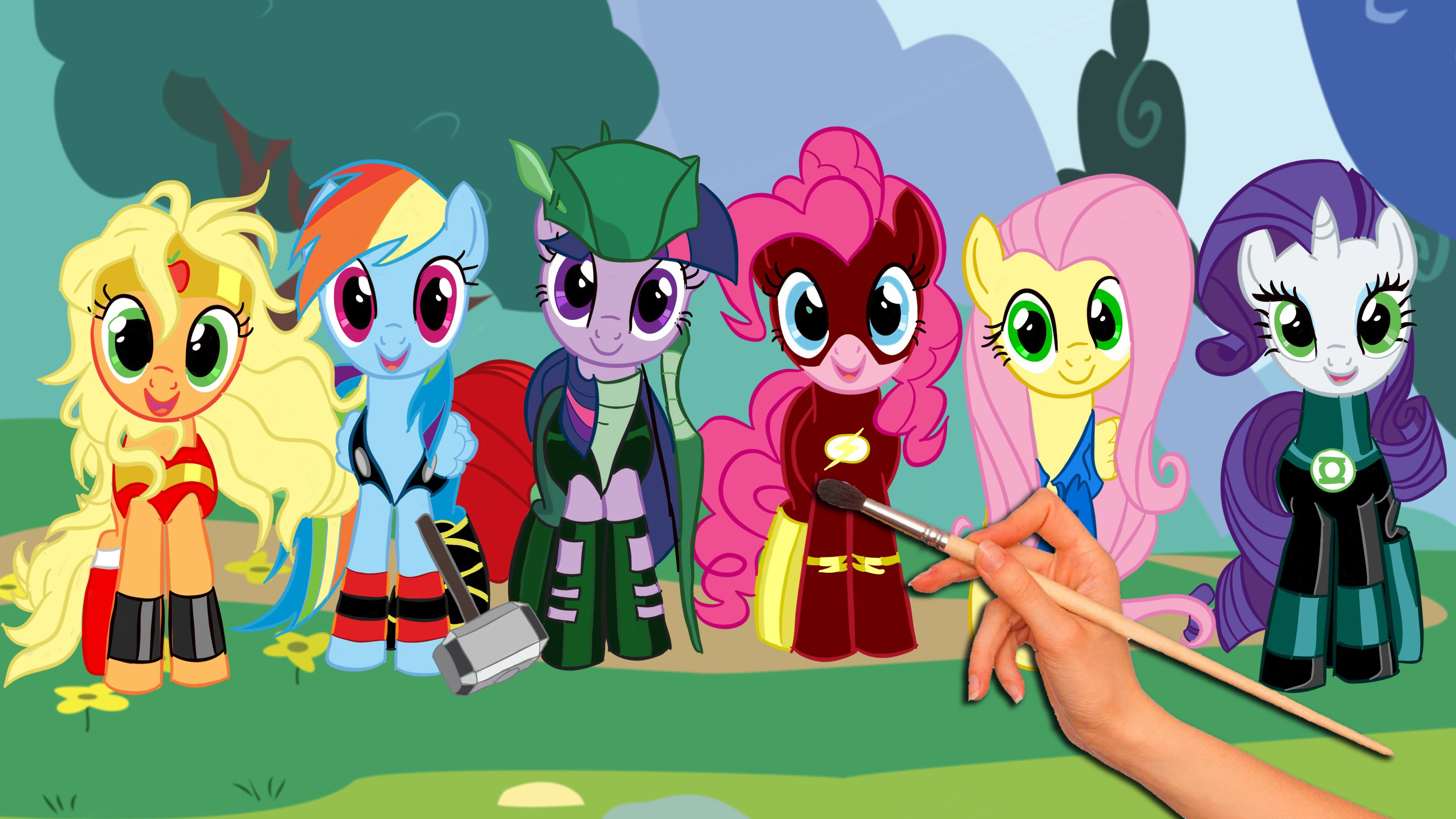 Top Gambar Sketsa My Little Pony Girl Rainbow Rocks Sketsabaru