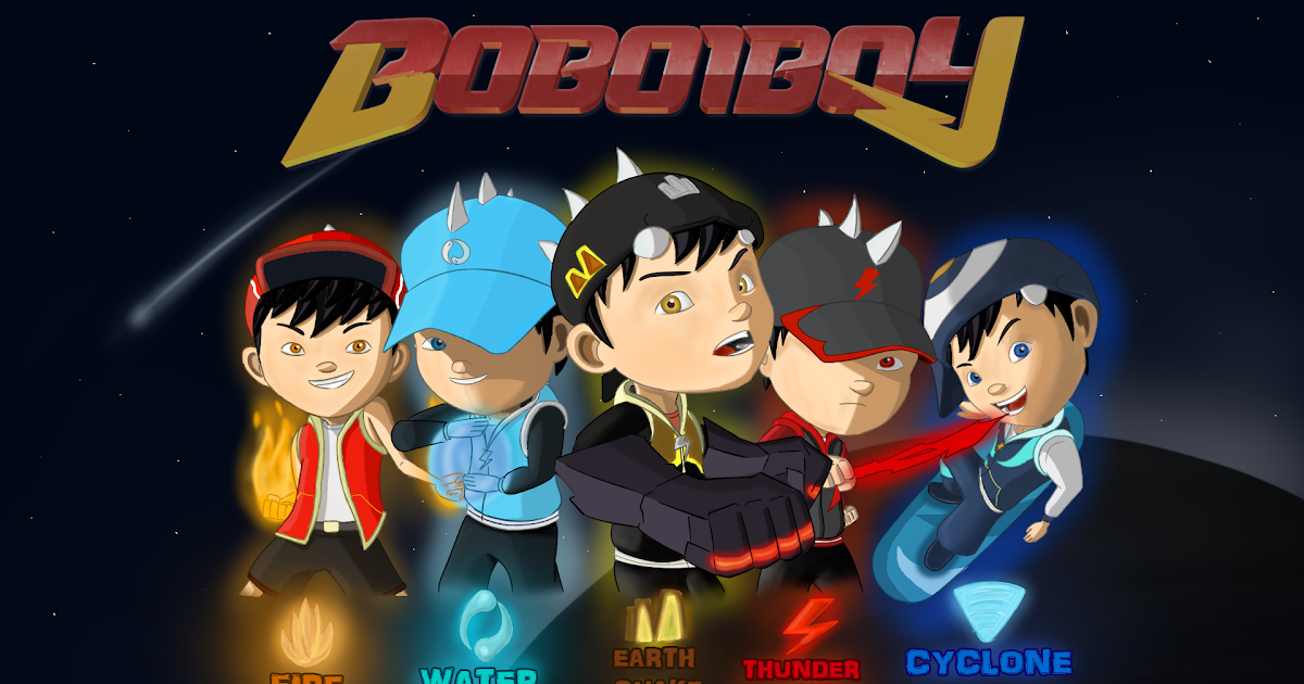 Gambar Boboiboy Halilintar Hitam Gambar Col
