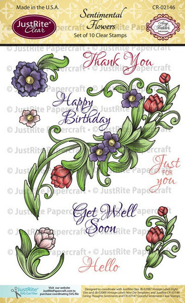 Sentimental Flowers Clear Stamps