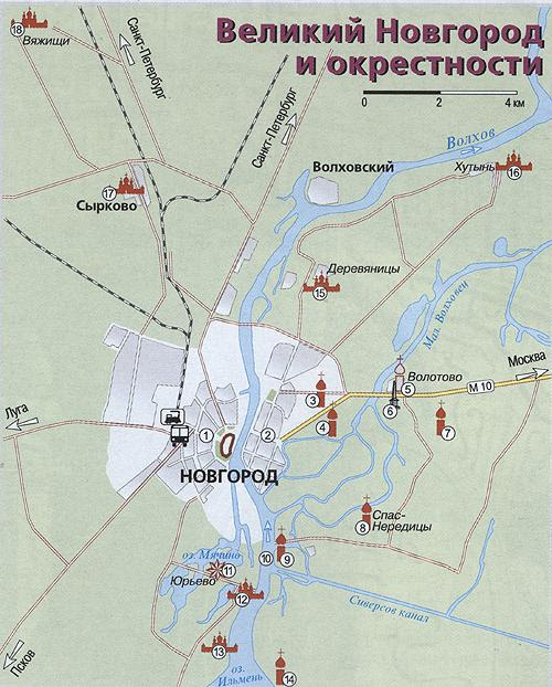 Карта рек великий новгород
