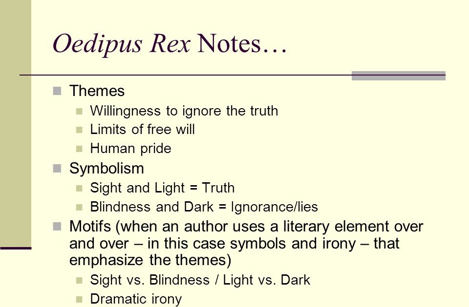 Blindness Vs Sight In Oedipus