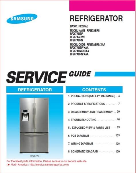 Download PDF Online samsung rf260beaesr service manual repair guide