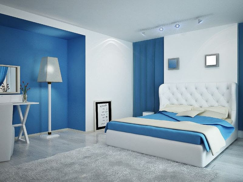 Bedroom Putty Design On Wall