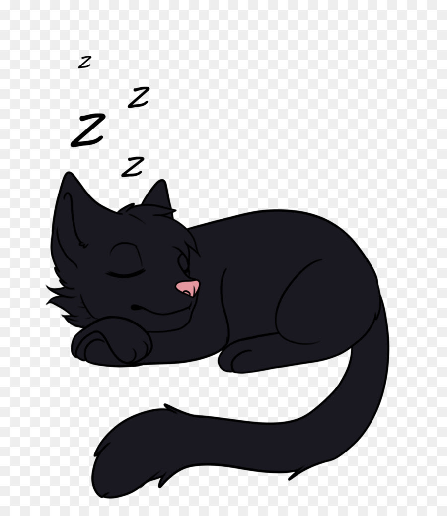 Black Cat Laying Down Drawing - Oquefazesaqui Wallpaper