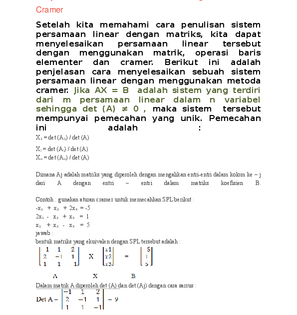 Contoh Soal Cerita Matriks Dalam Kehidupan Sehari Hari Contoh Soal Terbaru