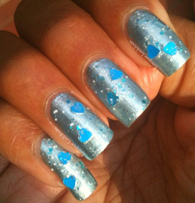 Lacquer Lockdown - Vivid Lacquer, The Ice Queen's Lament, swatch, indie polish, indie glitter polish, indie, color club luminescent, review