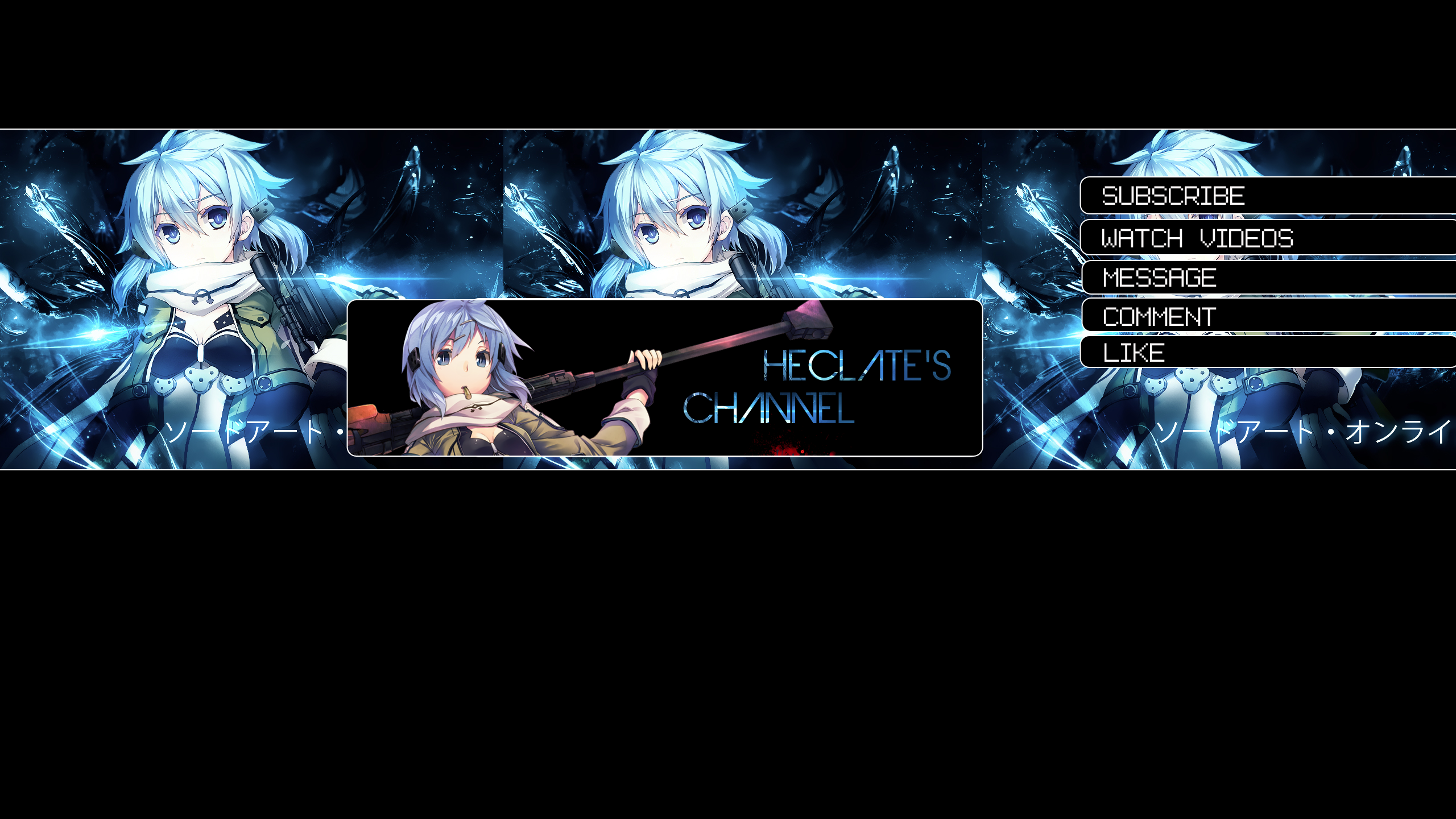 Channel Art 48x1152 Anime Wallpaper For Youtube Bakaninime