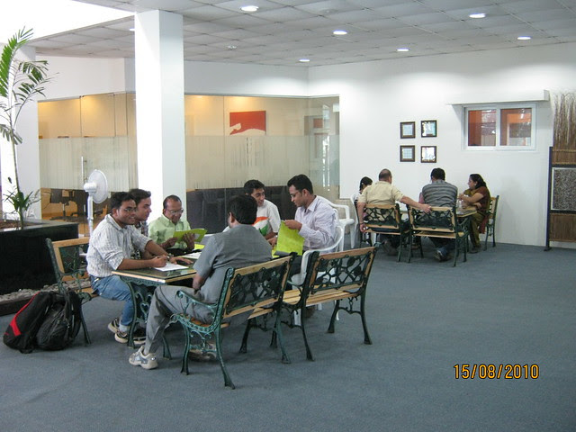 Megapolis Smart Homes 2, Hinjewadi Phase 3 - extra tables for visiting property buyers