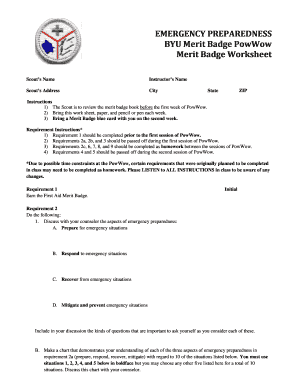 31 Boy Scout Emergency Preparedness Worksheet Answers - support worksheet