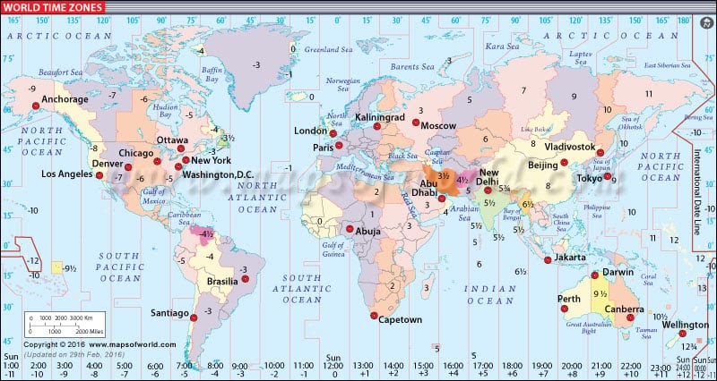 My Blog: TIME ZONE MAP