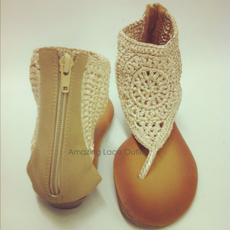 http://www.pinterest.com/pin/58828338857184678/ CROCHET ANLE STRAP Sandals Tribal Thong Open Toe Flats Back Zip Gladiator Shoe