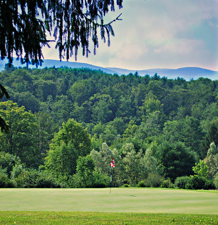 Golf Course and View from the Mansion at the Cranwell Resort, Spa, and Golf Club