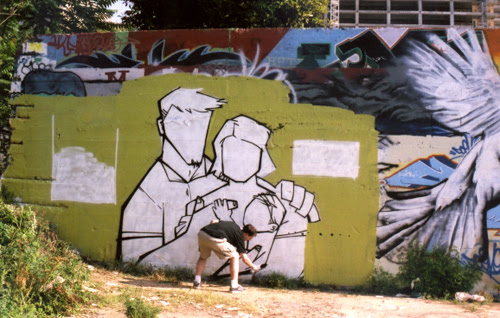 Mother's Day graffiti: In progress