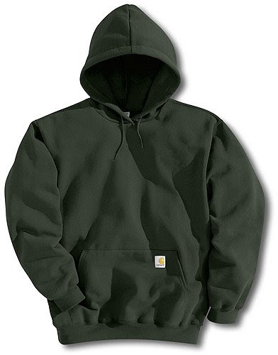 Carhartt Men's Midweight Hooded Pullover Sweatshirt, Olive, Small ...