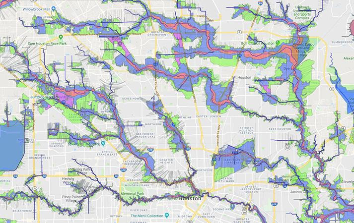 Houston Flood Plain Map