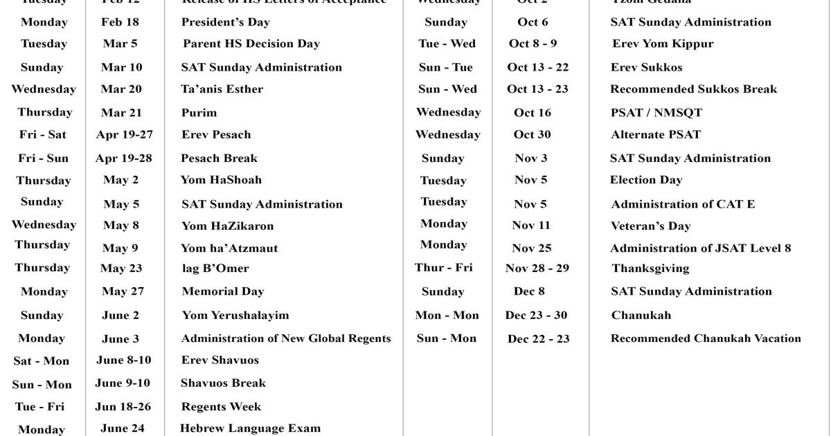 January 2021 Regents Calendar - CALNDA