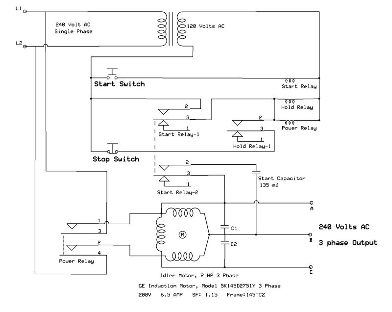 Here Are Warez Files  Rotary Phase Converter Wiring Diagram
