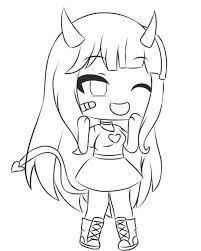 Gacha Life Coloring Pages Demon - Coloring Pages Ideas
