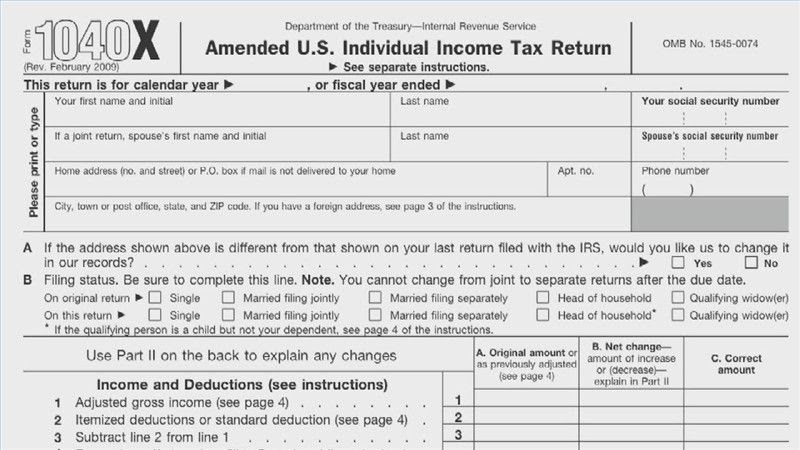 Irs Amended Tax Return Phone Number