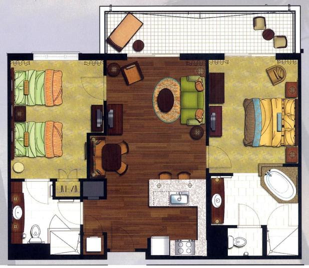 Grand Waikikian 2 Bedroom Premier BEDROOM DESIGN