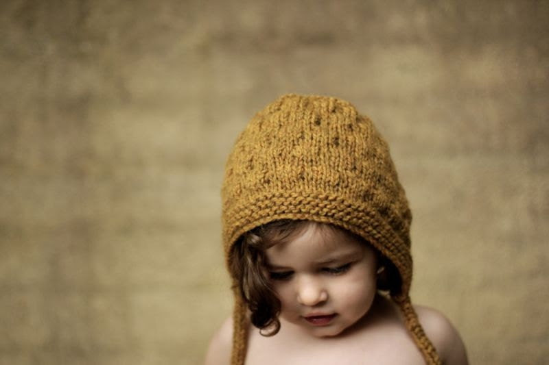 Bumpy Bonnet, Straw, Toddler Size. Handmade, Vintage-Inspired Woollen Hat