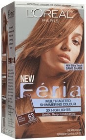 Top Loreal Feria Multi Faceted Shimmering Hair Color, 63 Sparkling