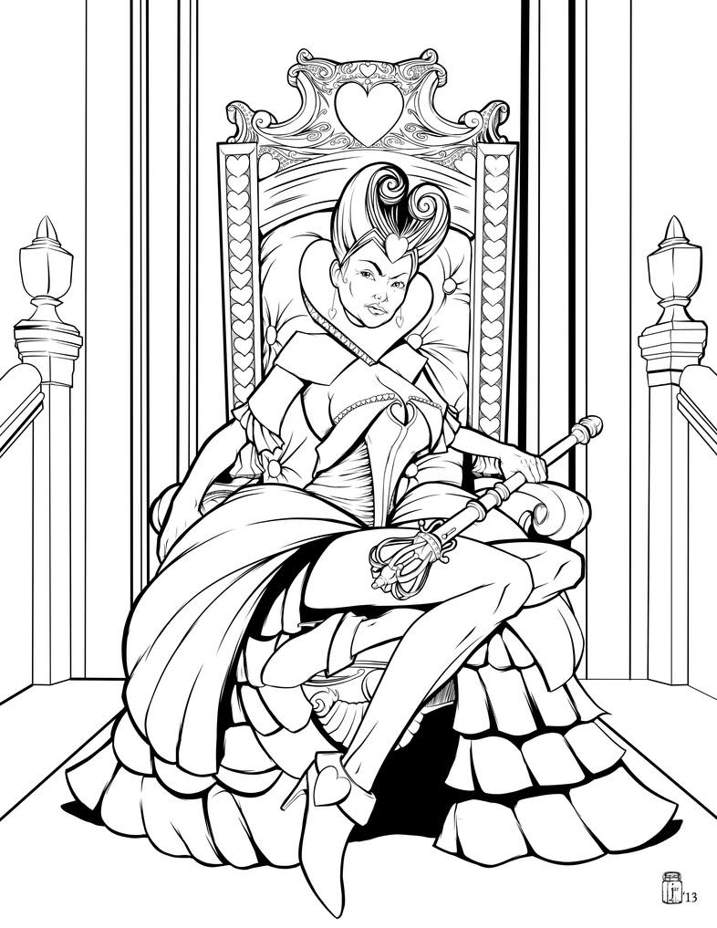 Coloring Book Red Queen Series Coloring Pages