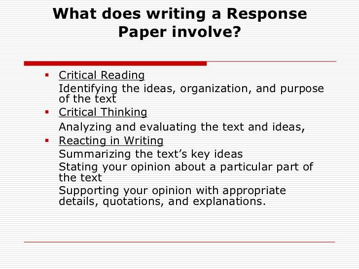 Critique Response Sample Sample article review apa