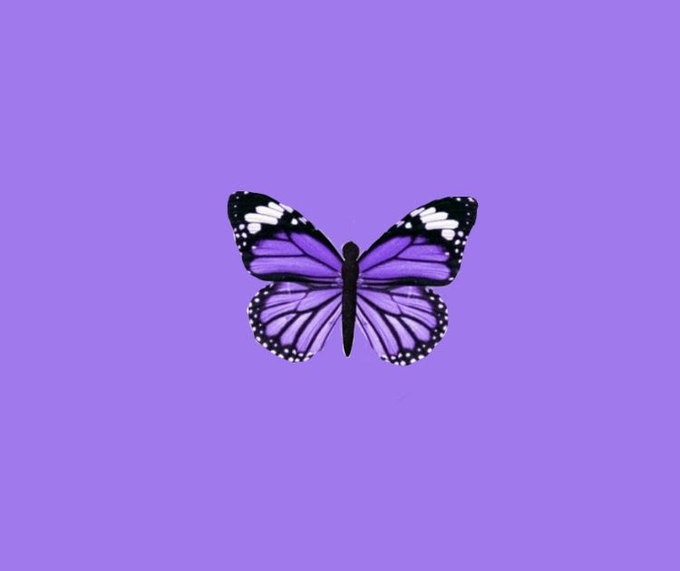 Iphone Aesthetic Tumblr Iphone Purple Butterfly Wallpaper