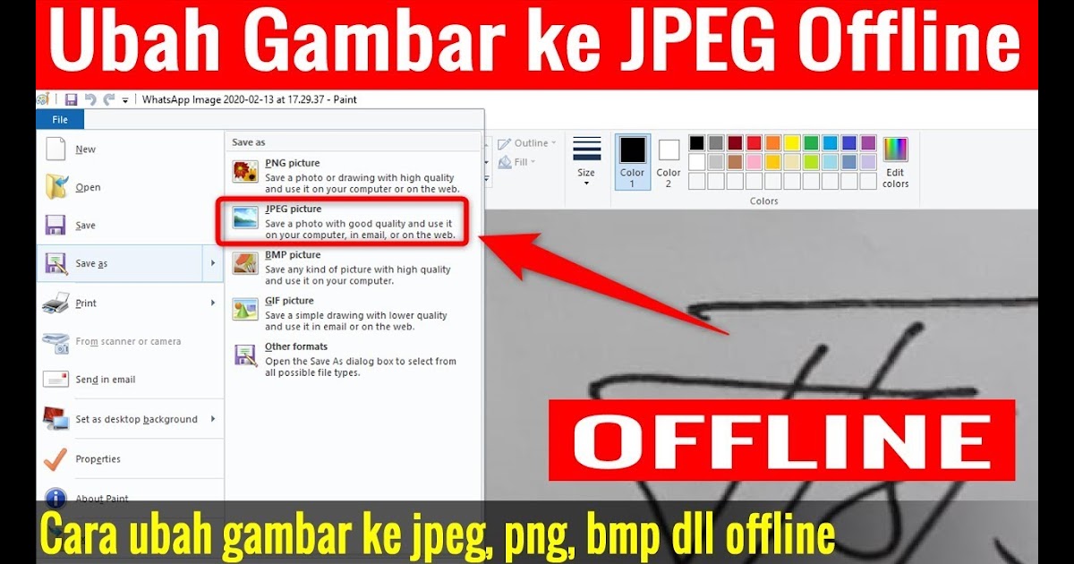 Cara Mengubah Format Foto Ke Jpg Di Laptop - Sekolah Siswa