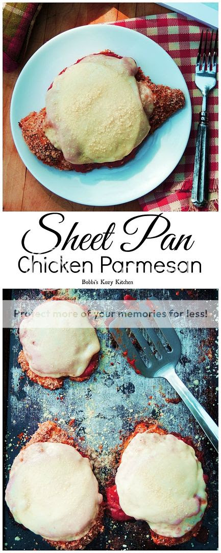Sheet Pan Chicken Parmesan - Move over 30-minute meals, one-pot wonders, and slow cooker convenience. Sheet Pan Suppers is my new weeknight supper dream! | From www.bobbiskozykitchen.com