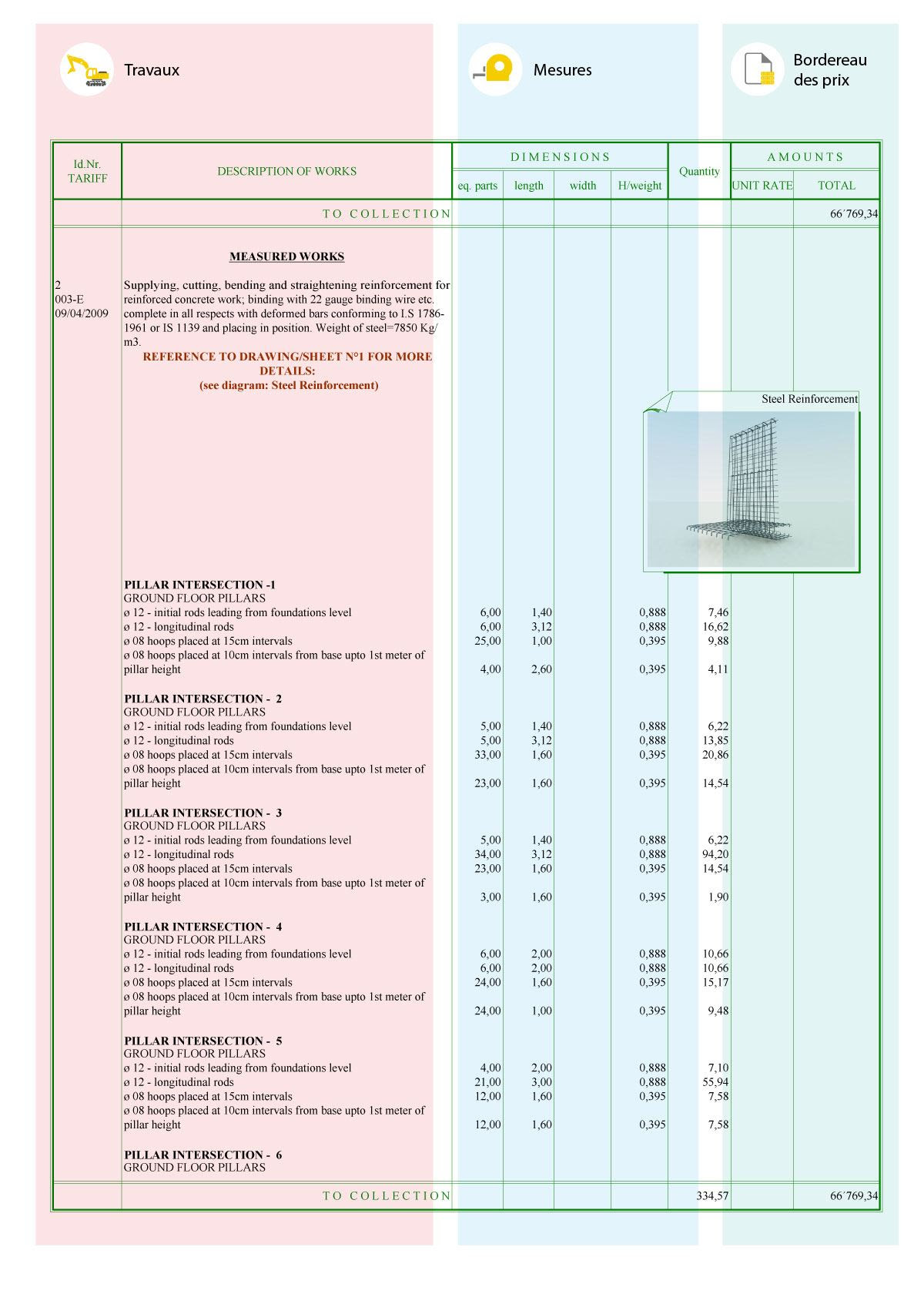 Exemple De Devis Quantitatif Et Estimatif  Le Meilleur Exemple