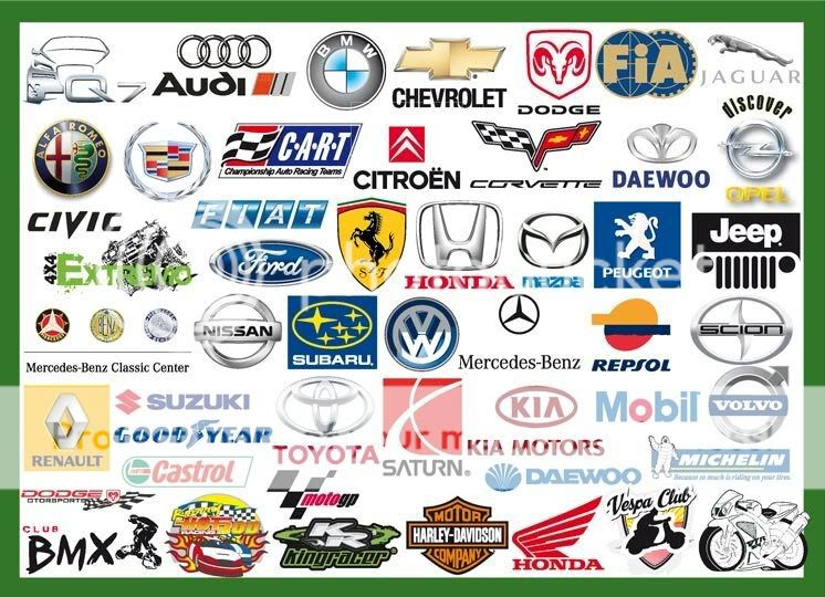 Car Templates70: Car Symbols and Meaning