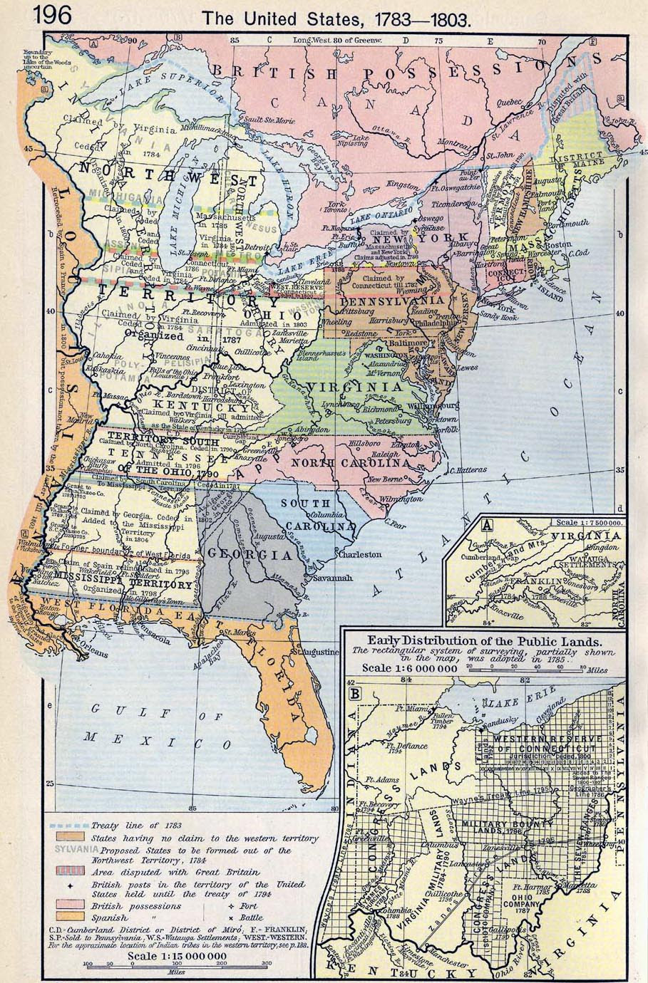 Maps: United States Map In 1803