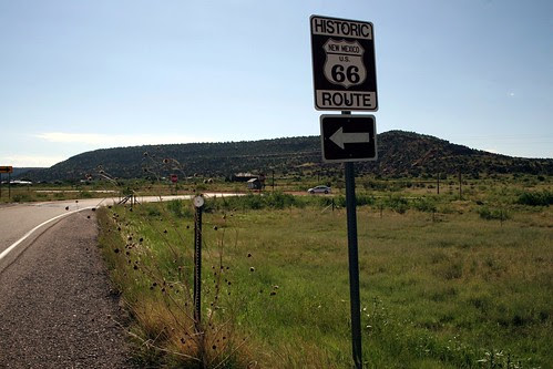 exit to old route 66, heading east towards tucumcari, new mexico