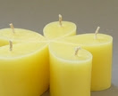 *SALE* 50% off – Set of five Frangipani scented mini teardrop candles 