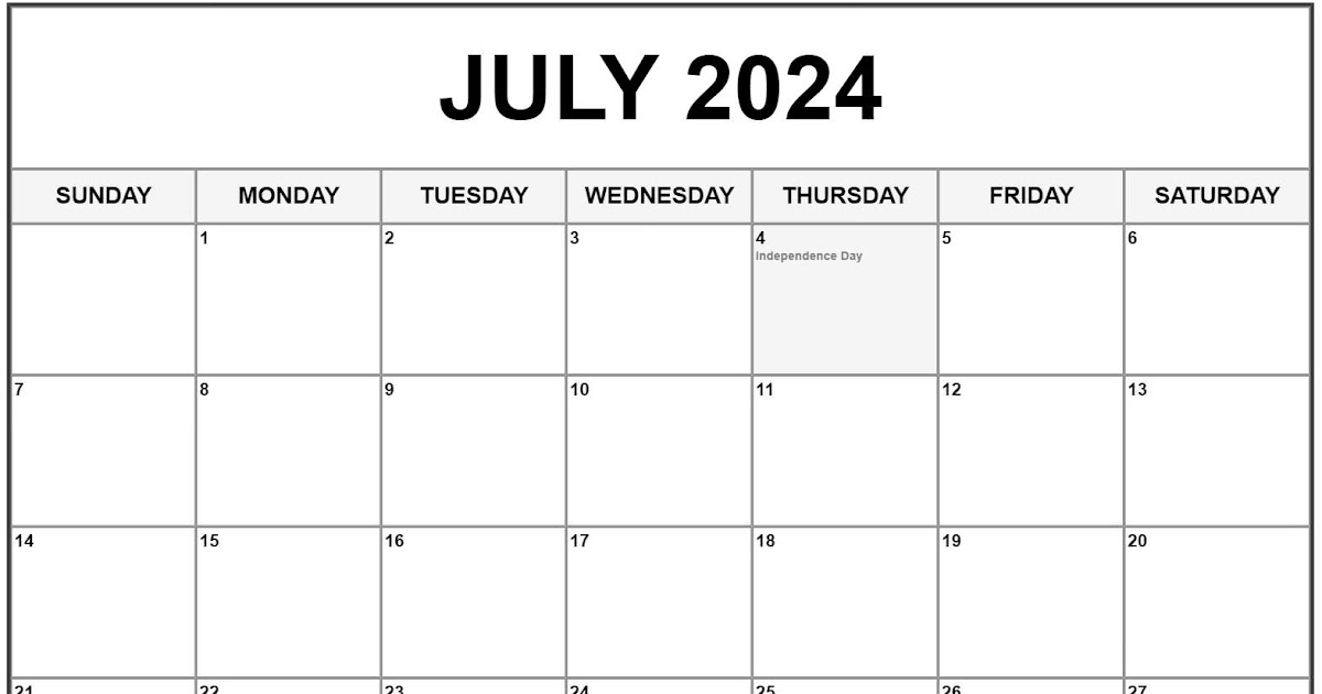July 2021 Calendar Holidays Calendar 2021
