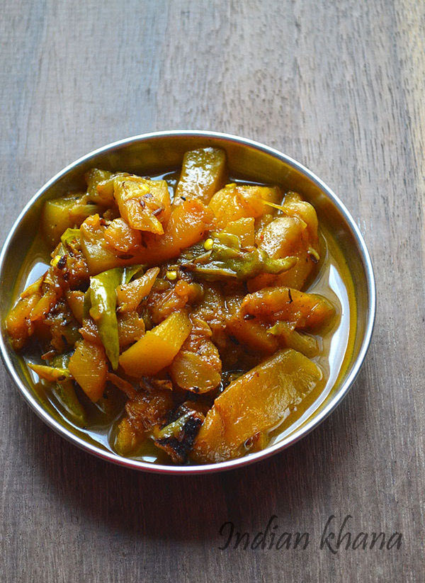 Kaddu (Kumdra) Sabzi | Pumpkin Curry Recipe ~ Indian Khana