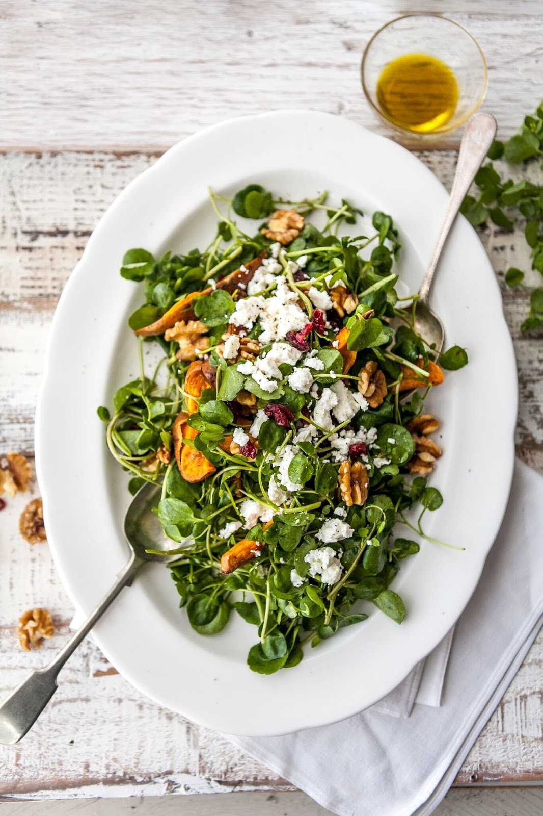 Healthy Watercress Salad w/ Honey Vinaigrette | Claire Justine