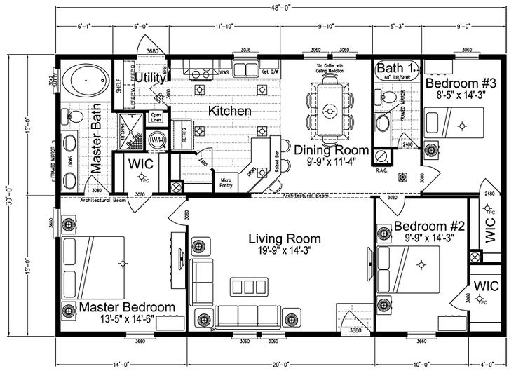 3 bedroom double wide mobile home floor plans - CNN Times IDN