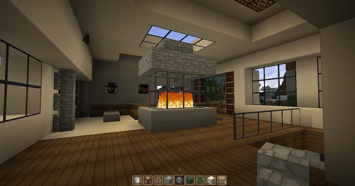 Modern House Minecraft Decor - Minecraft Indoors Interior Design Modern