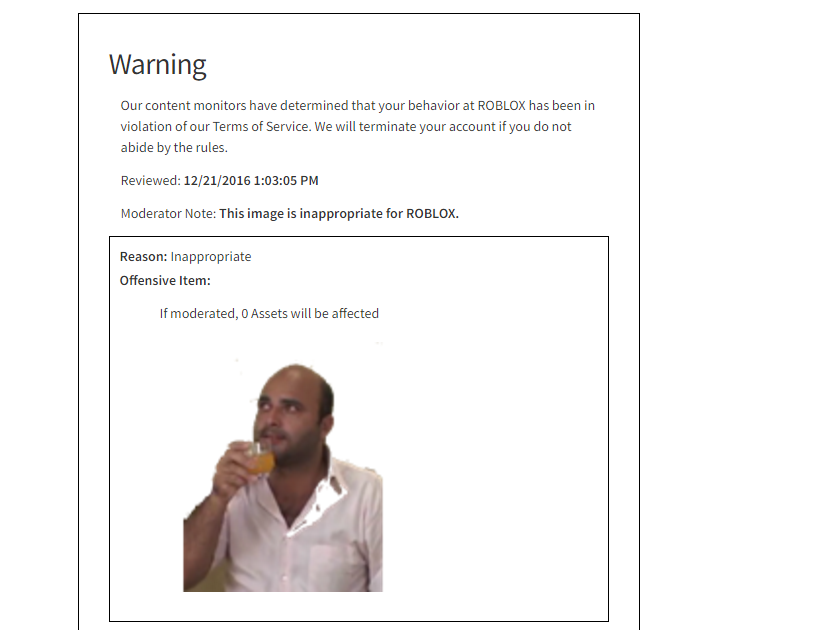 terminated participating baniu moderators rroblox